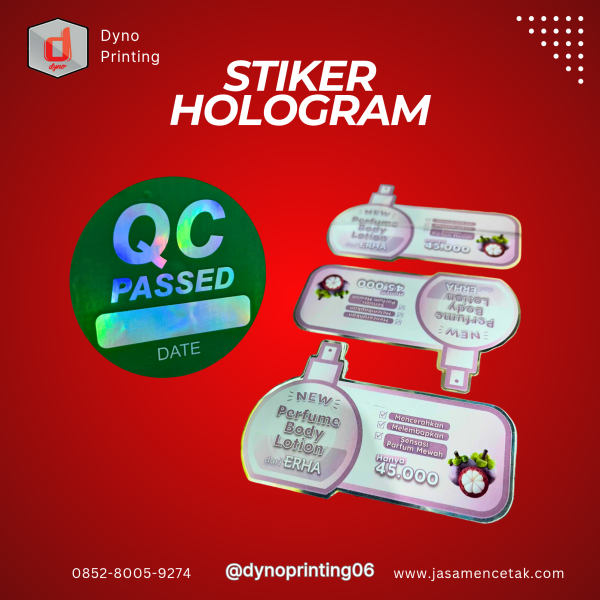 stiker hologram