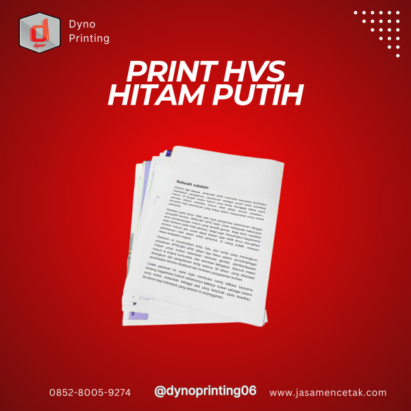 PRINT HVS HITAM PUTIH