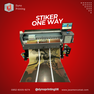 CETAK STIKER ONE WAY