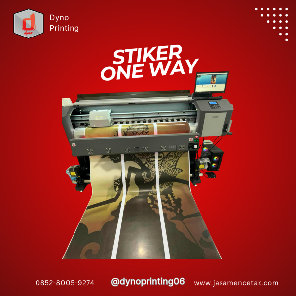 CETAK STIKER ONE WAY