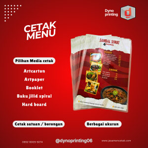 cetak menu