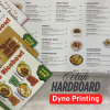 cetak menu hardboard