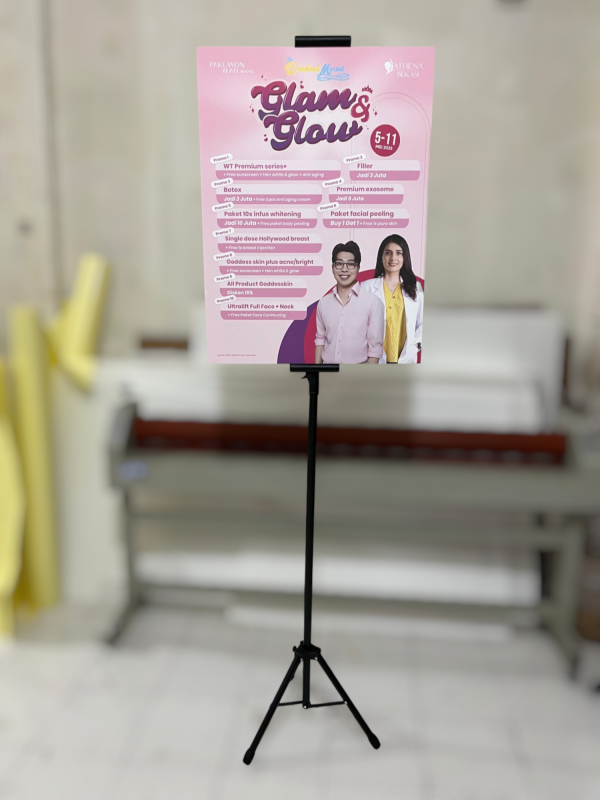 cetak tripod banner