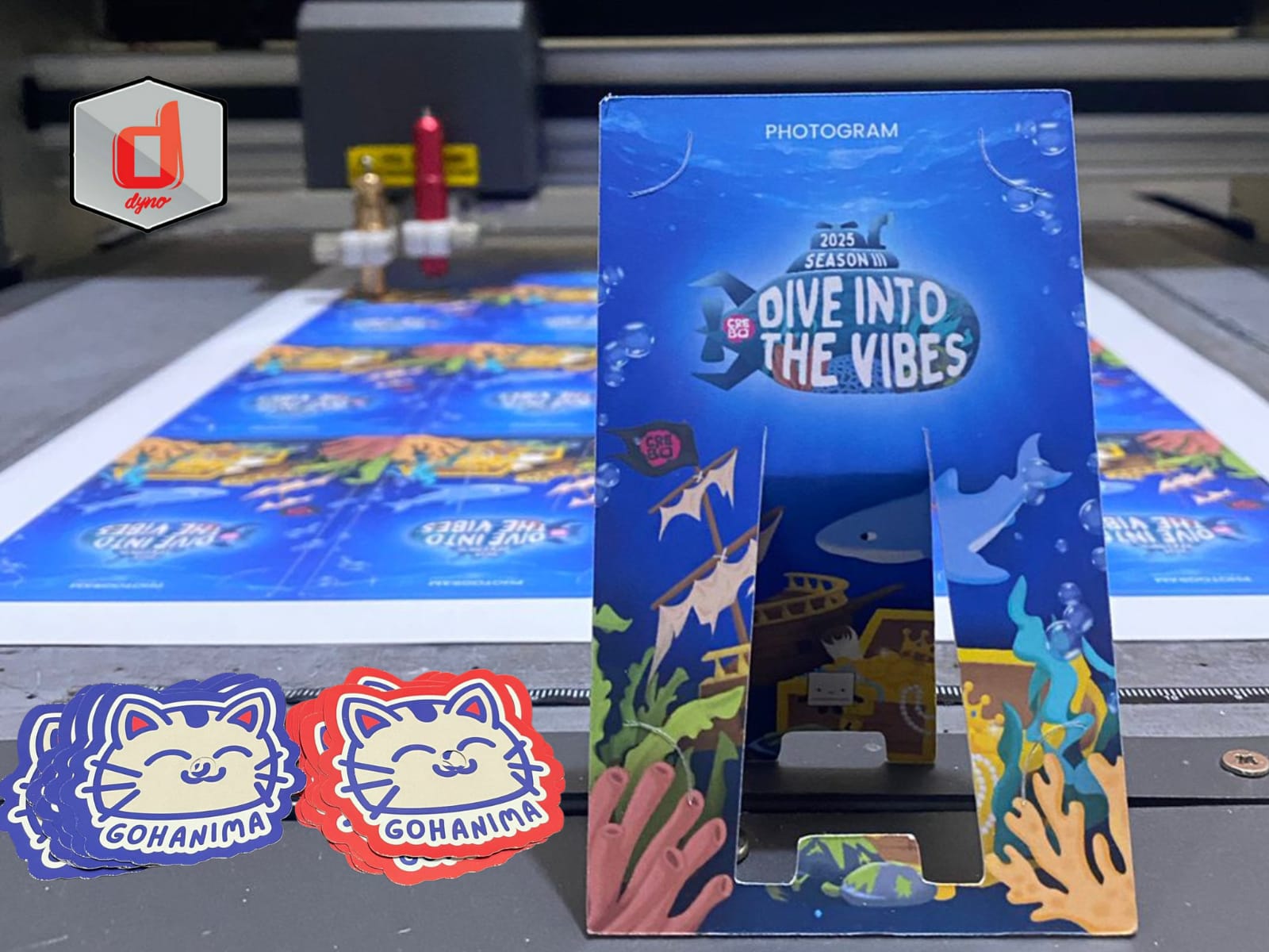 Die Cut Stiker, Hangtag, hingga Kartu Nama Unik di Dyno Printing