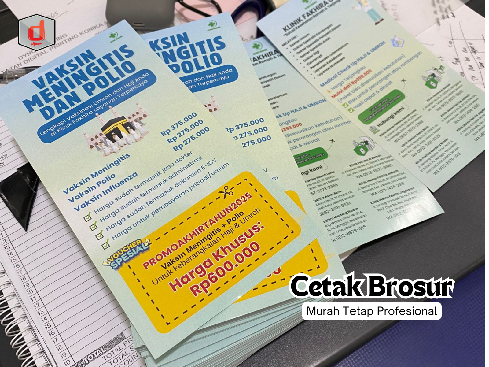 Brosur Murah Tapi Tetap Profesional Cetak di Dyno Printing