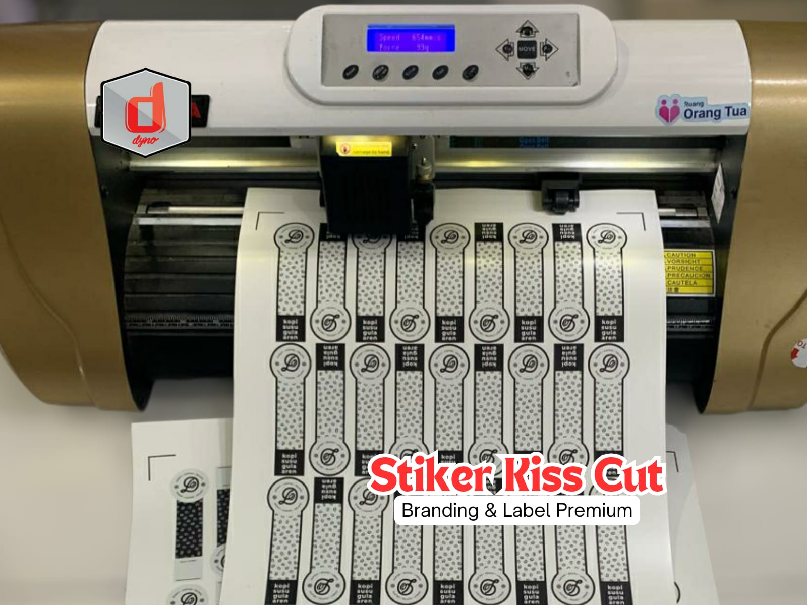 Stiker Kiss Cut untuk Branding dan Label Terlihat Premium