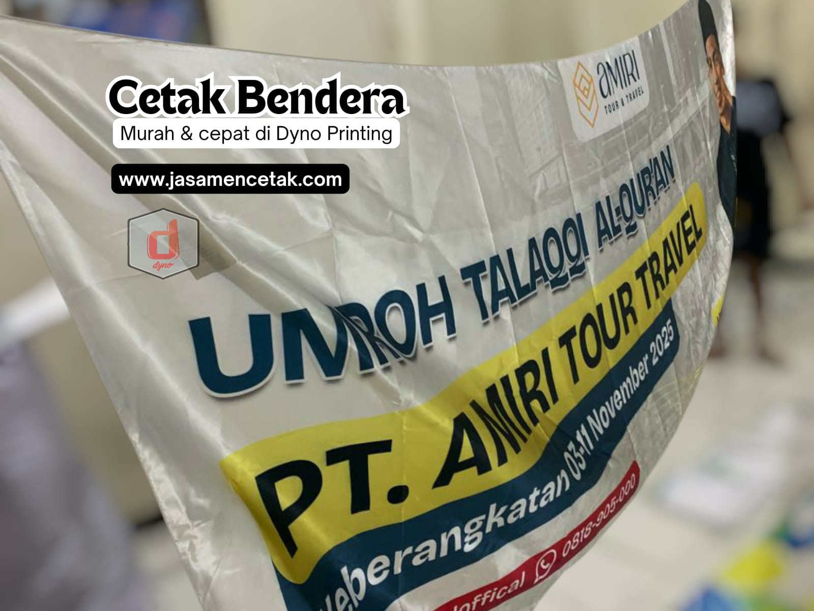 Cetak Bendera Custom Murah & Cepat di Dyno Printing Jakarta