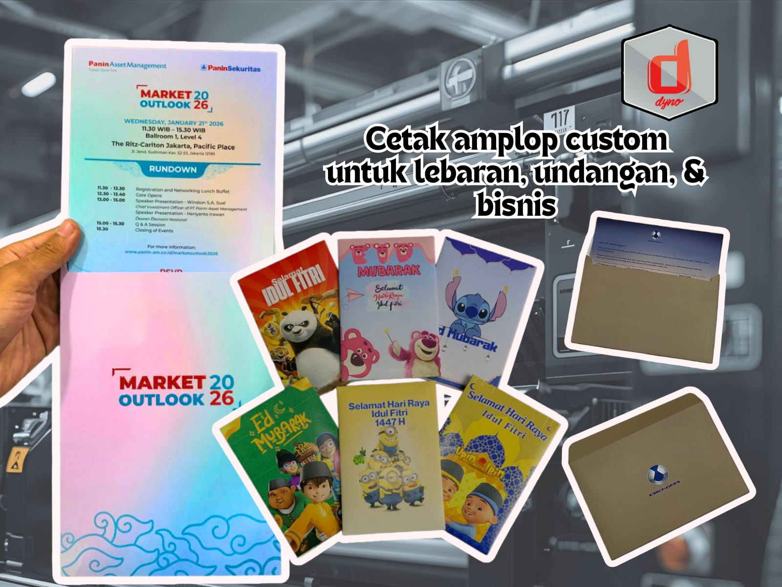 Cetak Amplop Custom untuk Lebaran, Event, Undangan, dan Bisnis
