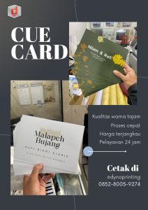 CETAK CUE CARD