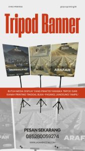 cetak tripod banner