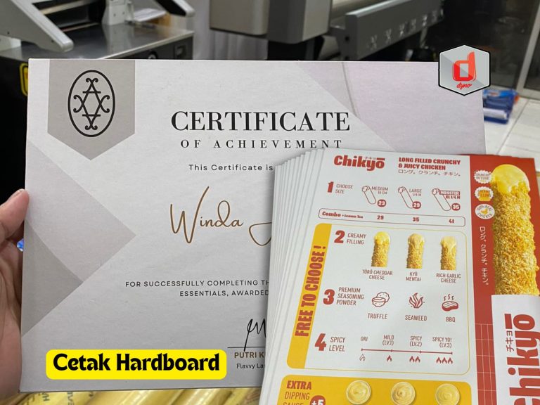 cetak hardboard