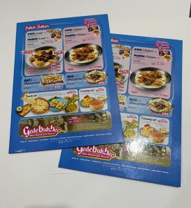 menu hardboard