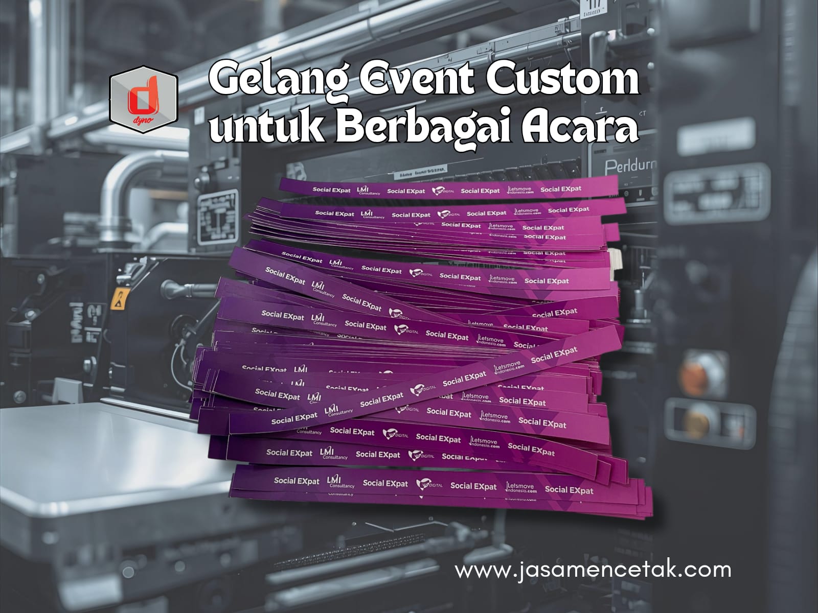 Cetak Gelang Event Custom untuk Berbagai Acara di Dyno Printing